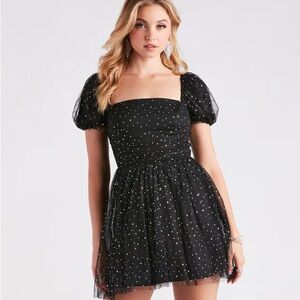 Lillian Sequin Tulle Formal Party Dress